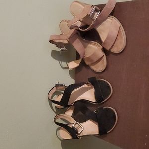 Heels, 2 colors, Light Taupe & Black